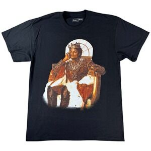 Headgear Classics Michael Jackson King of Pop Graphic T-Shirt Mens Large Black